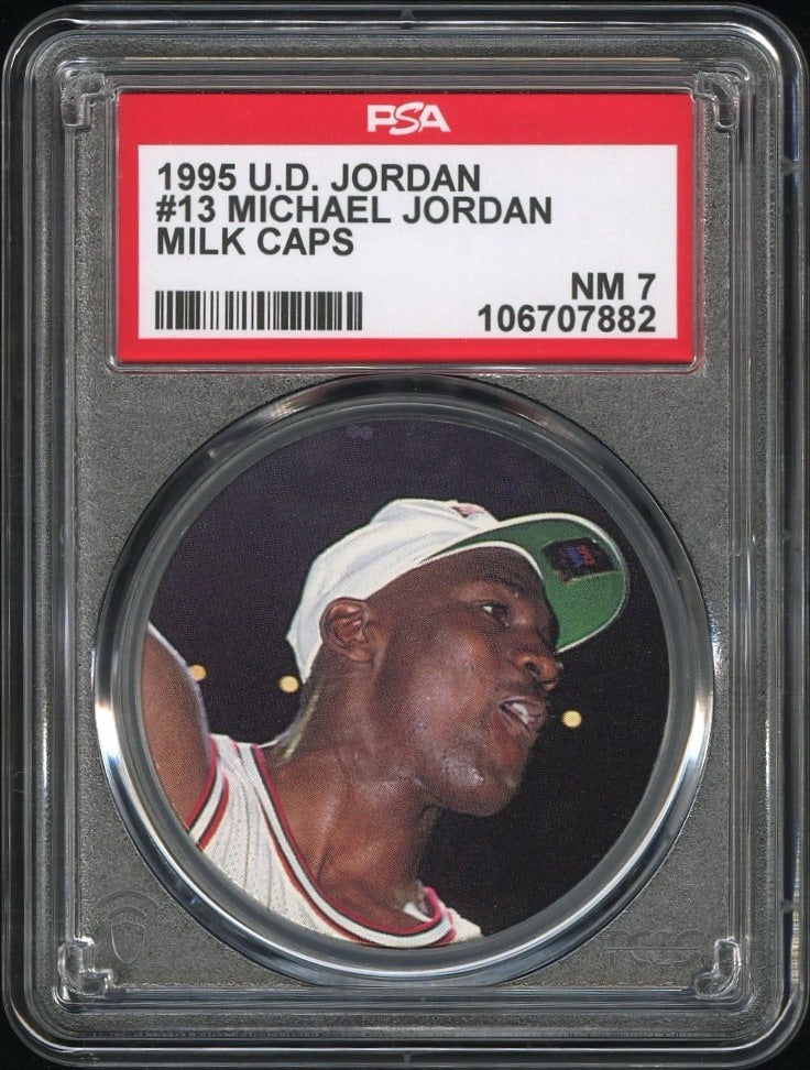 1995 Upper Deck Milk Caps MICHAEL JORDAN PSA 7