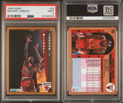 1992 Fleer Michael Jordan PSA 9