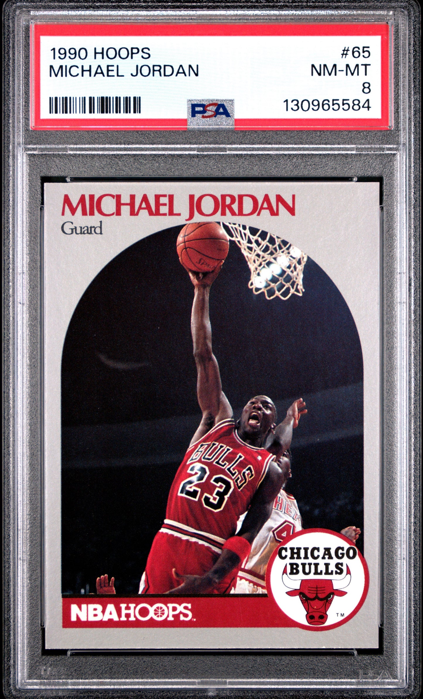 1990 Hoops Michael Jordan PSA 8