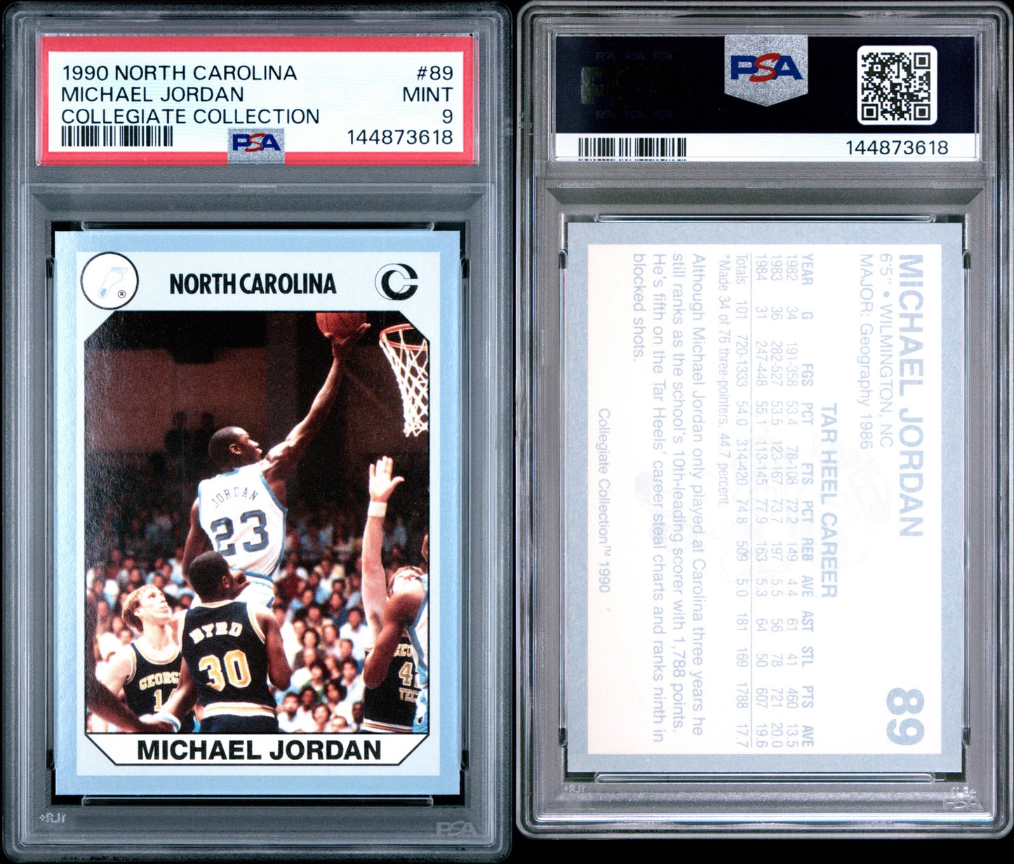 1990 North Carolina Michael Jordan PSA 9
