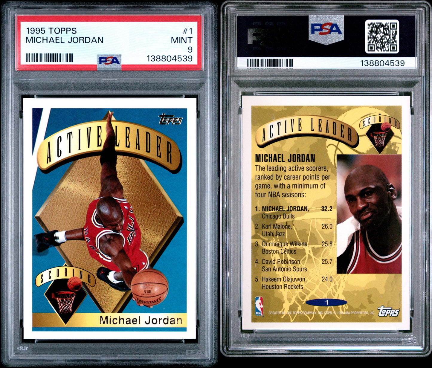1995 Topps Michael Jordan PSA 9