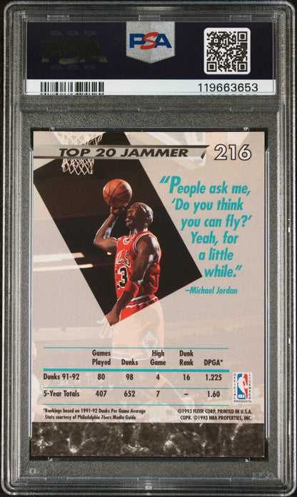 1992 Fleer Ultra Michael Jordan PSA 8
