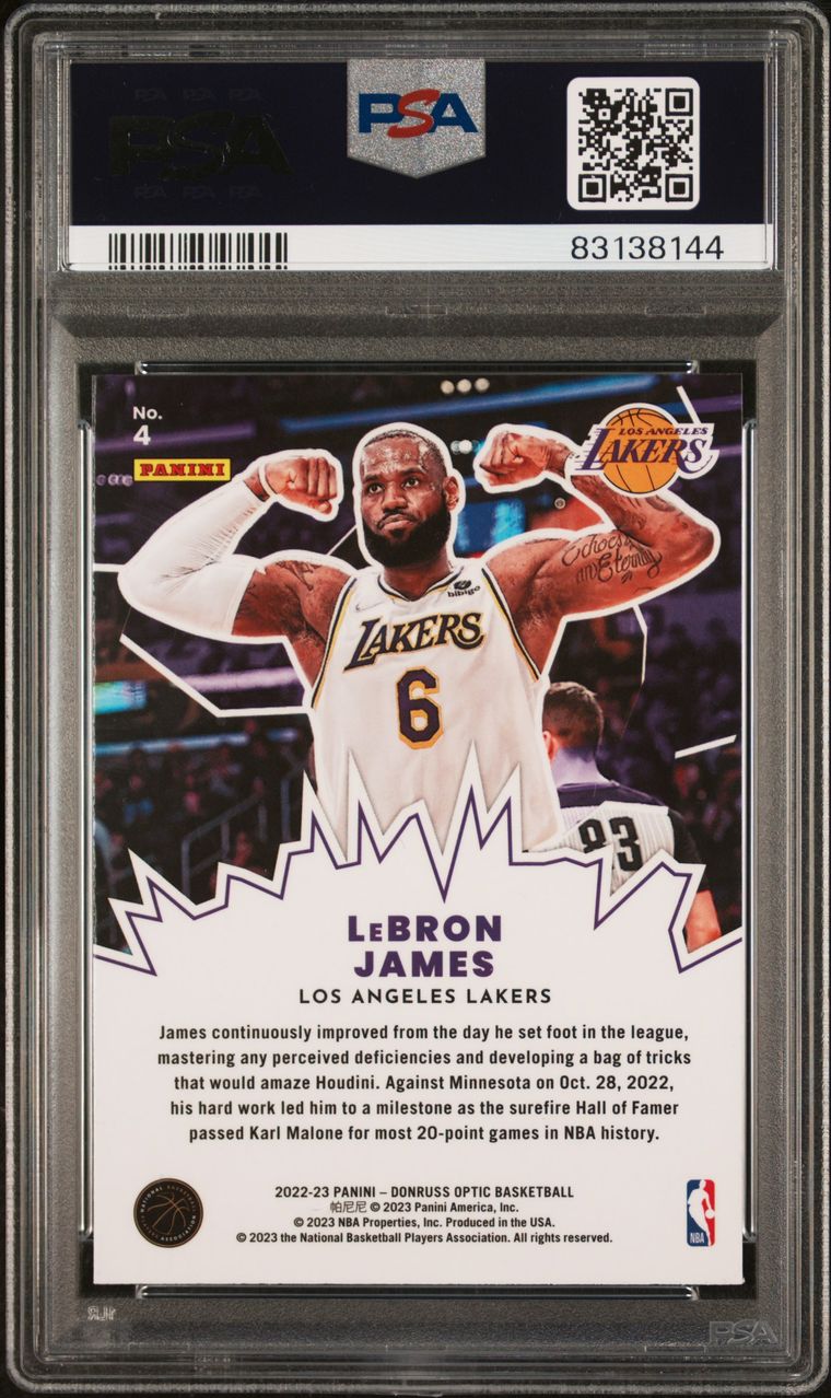 2022 Dinruss Optic Lebron James My house PSA 10 GEM MINT