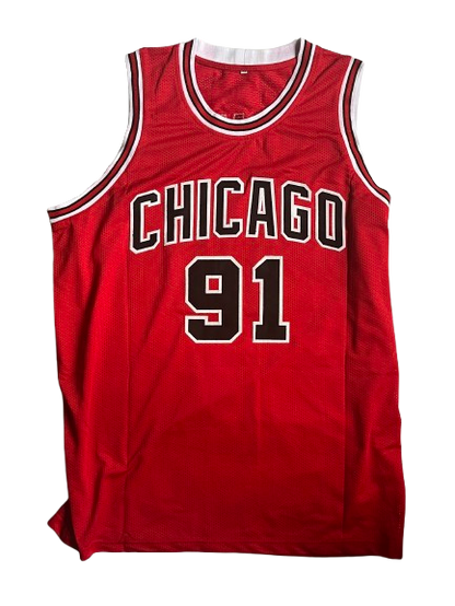 Dennis Rodman signed Bulls Jersey BECKETT Authenticated