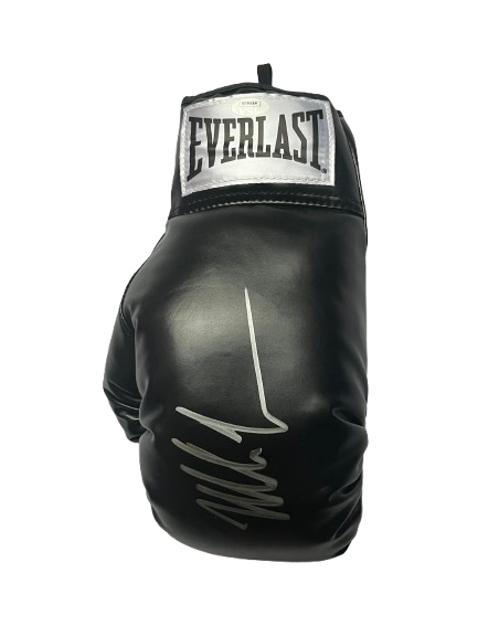 Mike Tyson signed BLACK Boxing glove JSA CERTIFIED