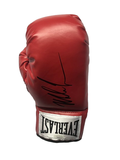 Mike Tyson signed RED Boxing glove JSA CERTIFIED
