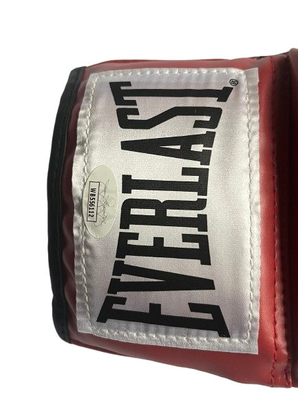 Mike Tyson signed RED Boxing glove JSA CERTIFIED