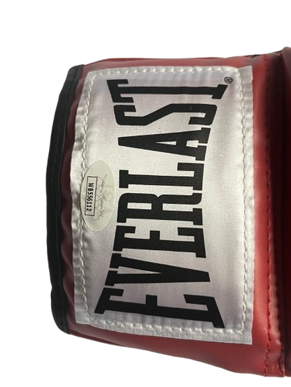 Mike Tyson signed RED Boxing glove JSA CERTIFIED