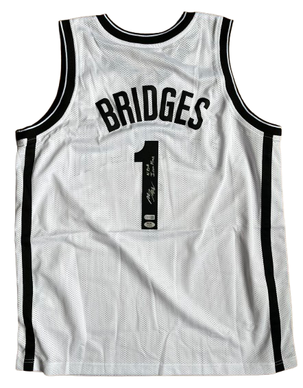 Mikal Bridges signed Brooklyn Nets Jersey PSA Authenticated
