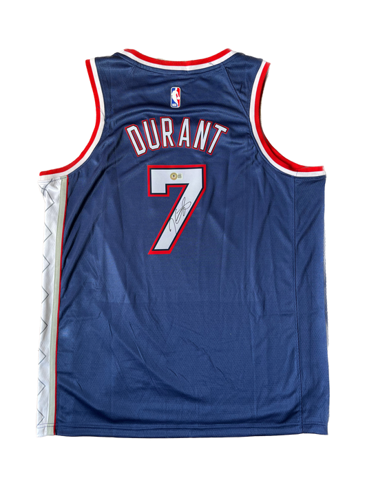 Kevin Durant #7 Brooklyn Nets NBA signed jersey