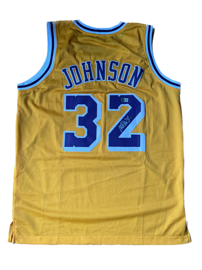 Earvin ‘Magic’ Johnson #32 Los Angeles Lakers signed jersey