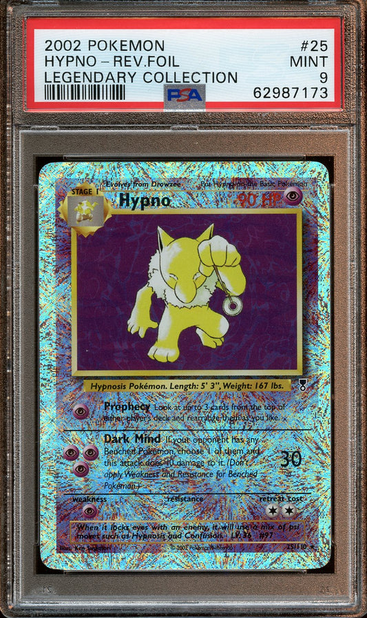 2002 Hypno Legendary Collection REVERSE HOLO PSA 9