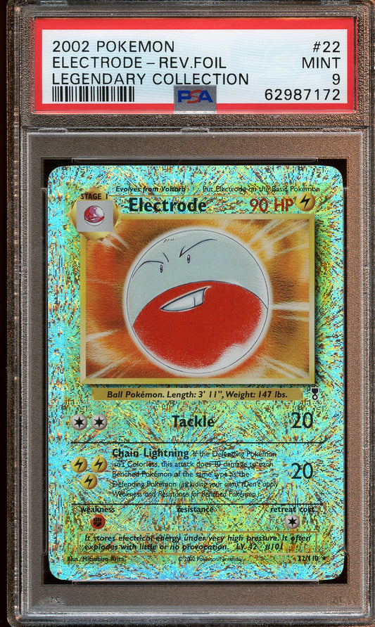 2002 Electrode Legendary Collection REVERSE HOLO PSA 9