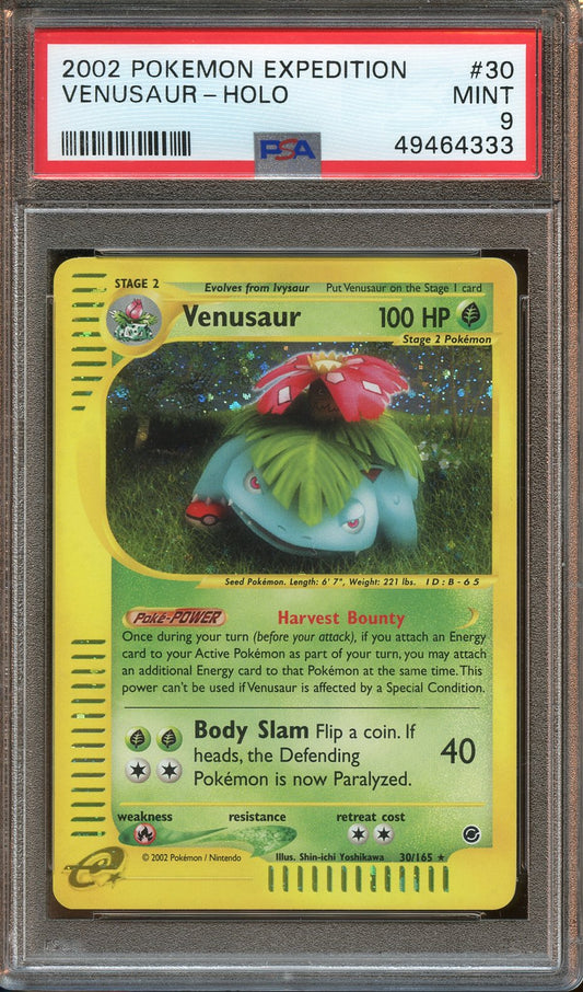 2002 Venusaur HOLO expedition PSA 9