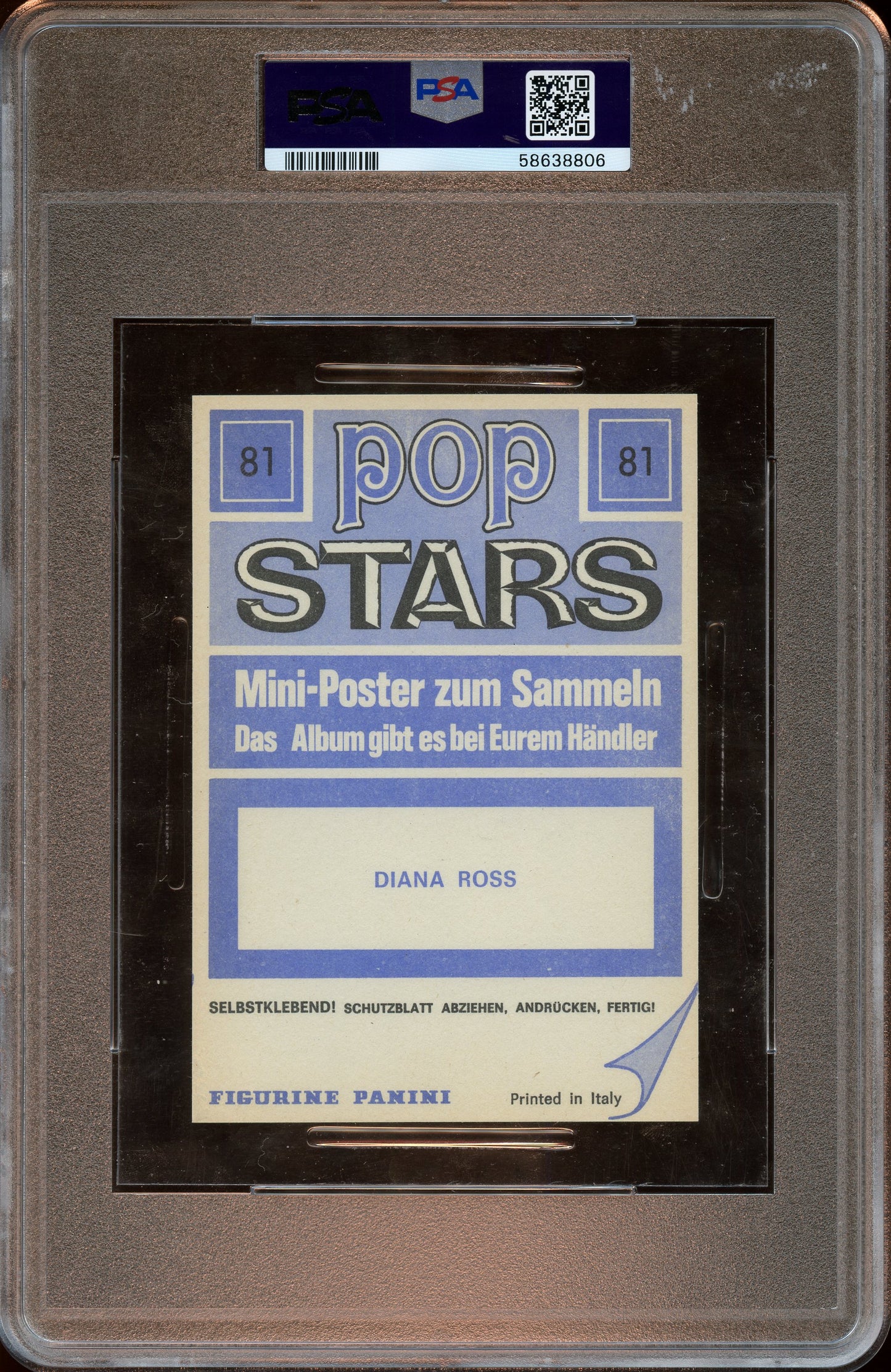 1975 Diana Ross Panini Modena PSA 6