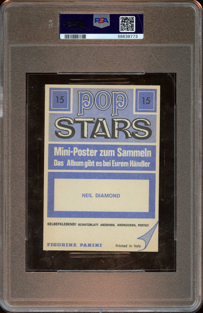 1975 Neil Diamond Panini Modena PSA 6