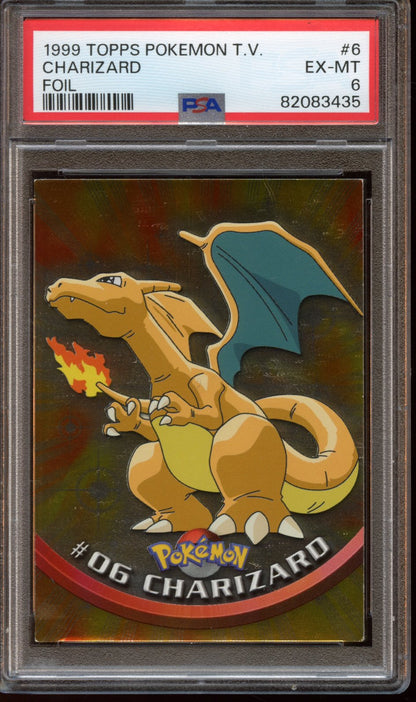 1999 Topps Pokemon T.V. Charizard PSA 6