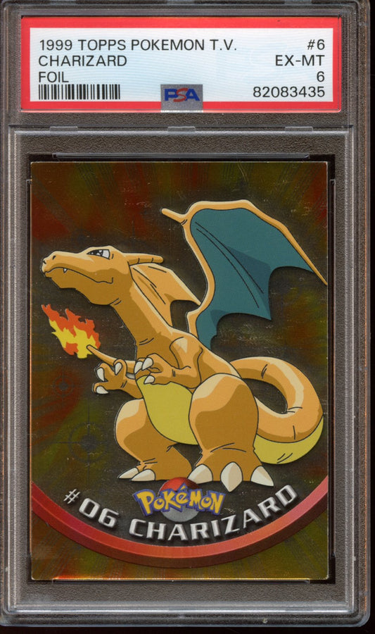 1999 Topps Pokemon T.V. Charizard PSA 6