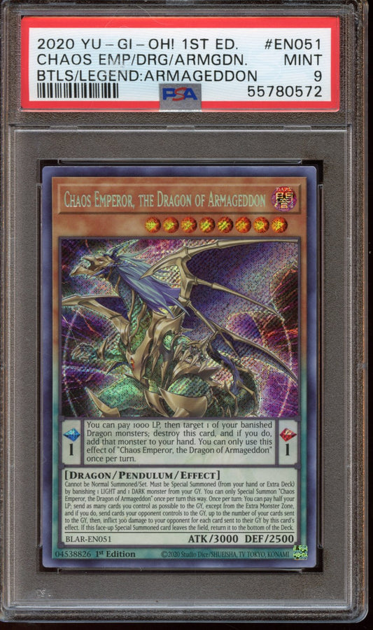 2020 Chaos Emperor, The Dragon of Armaggedon PSA 9