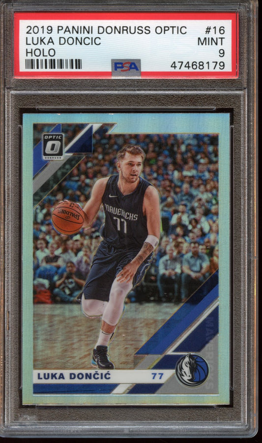 2019 Panini Donruss Optic Luka Doncic HOLO PSA 9