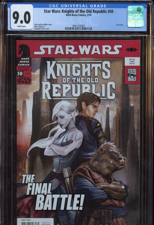 2010 Star Wars: Knights of the Old Republic (Dark Horse Comics) CGC 9.0