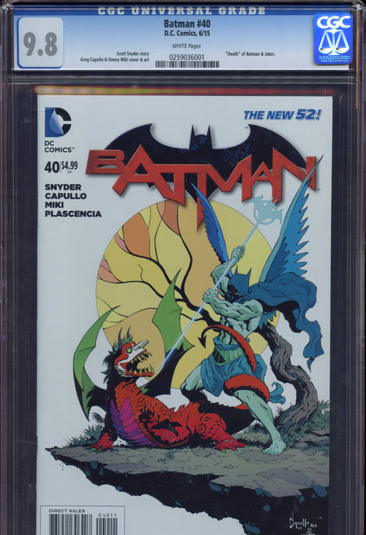 2015 Batman DC Comics CGC 9.8