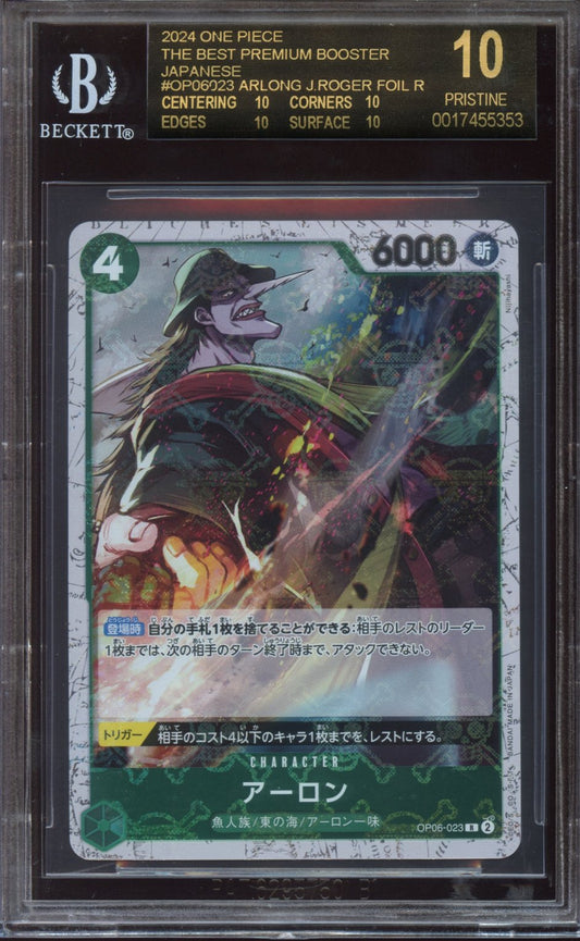2024 One Piece (JP) Arlong J Rogers Foil BGS 10 BLACK LABEL