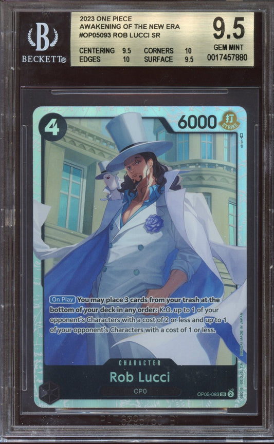 2023 One Piece Awakening the new era Rob Lucci Sr BGS 9.5