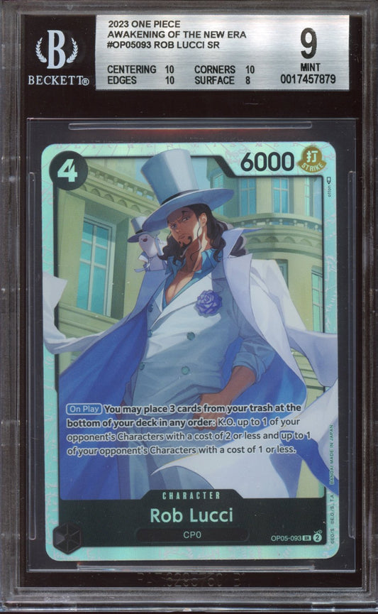2023 One Piece Awakening the new era Rob Lucci Sr BGS 9