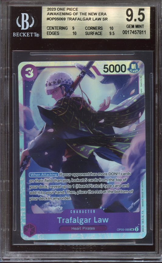 2023 One Piece Awakening the new era Trafalgar BGS 9.5