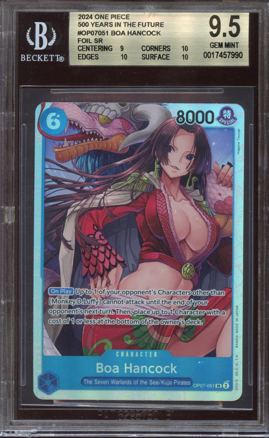 2024 One Piece 500 years in the future Boa Hancock Foil BGS 9.5