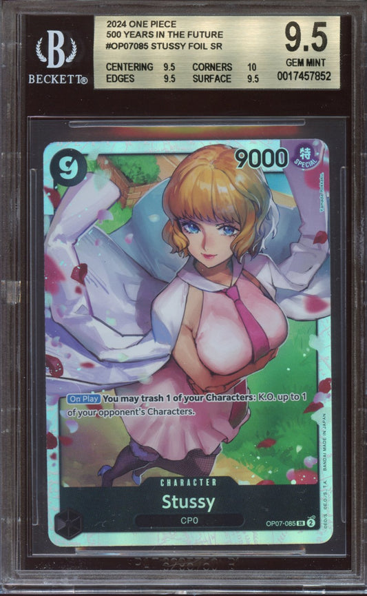 2024 One Piece 500 years in the future Stussy Foil BGS 9.5