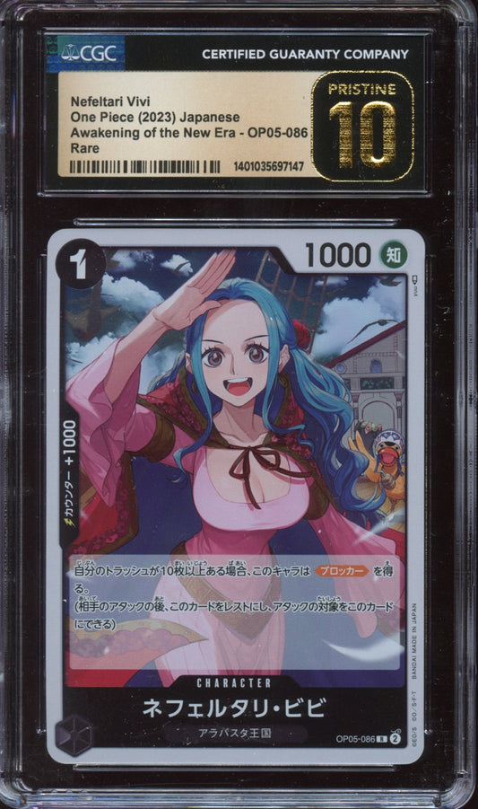 2023 One Piece JPN. Awakening of the new era Nefeltari Vivi CGC 10 PRISTINE
