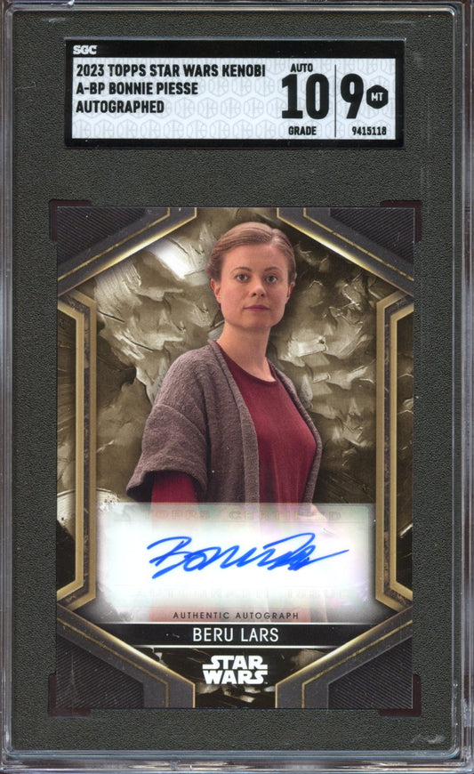 2023 Topps STAR WARS Kenobi Bonnie Piesse AUTO SGC 10/9