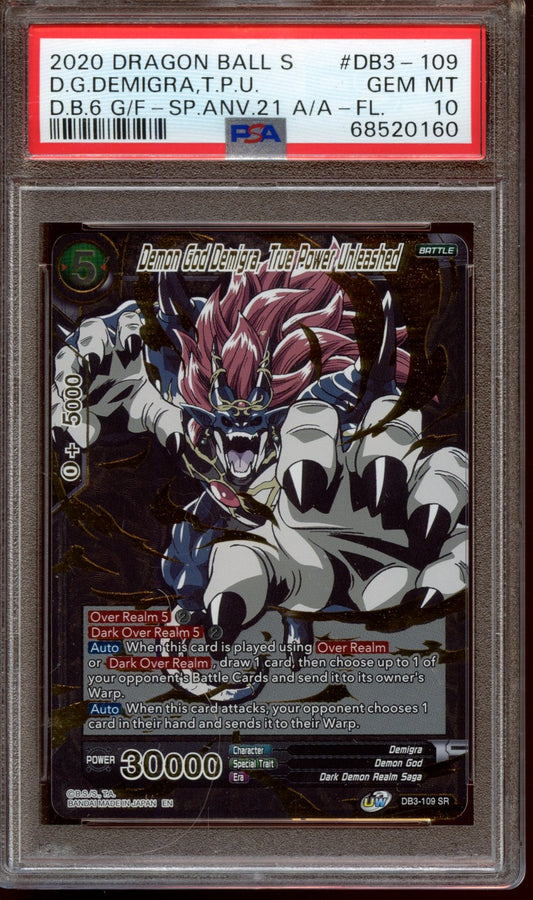 2020 Dragon Ball Demon God Demigra, True Power Unleashed PSA 10