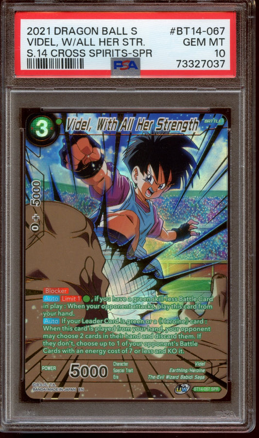 2021 Dragon Ball S Videl, with all her strength PSA 10