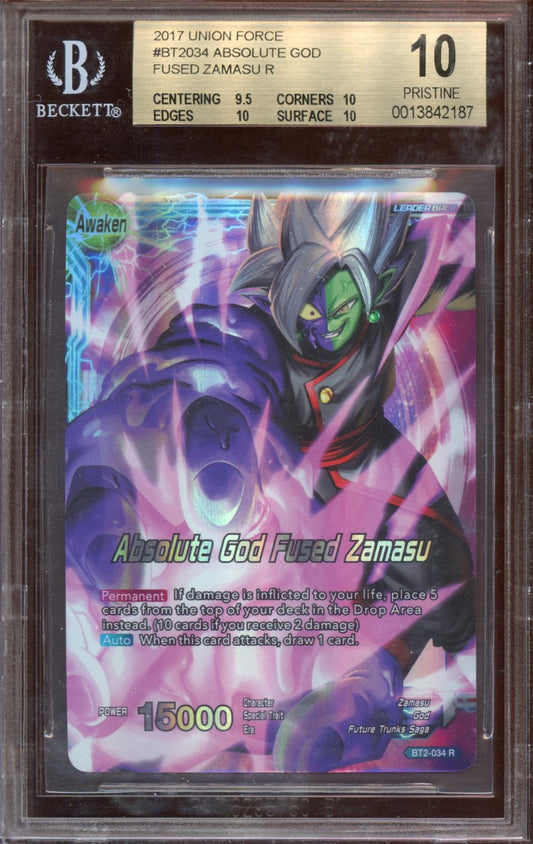 2017 Dragon Ball Absolute God Fused Zamasu BGS 10
