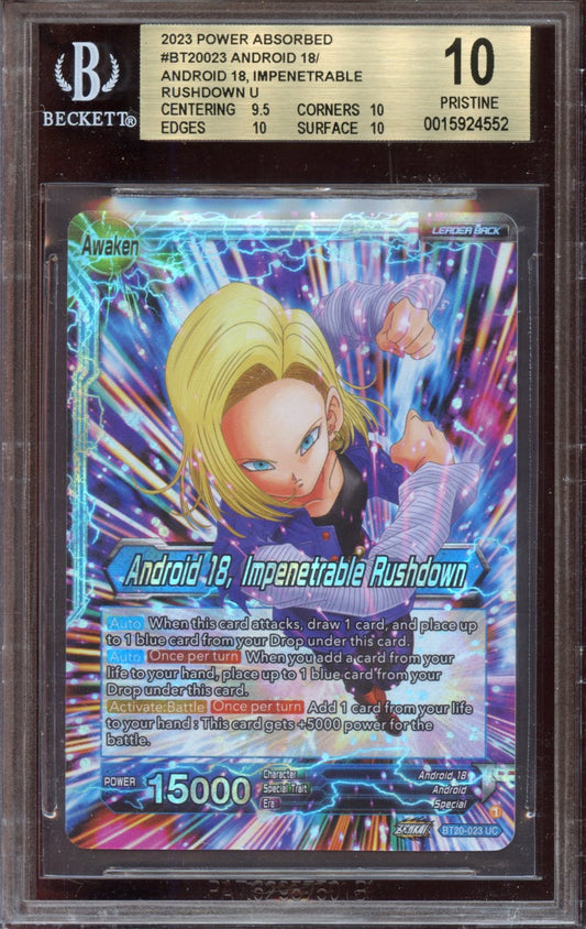 2023 Dragon Ball S Android 18, Impenetrable Rushdown BGS 10