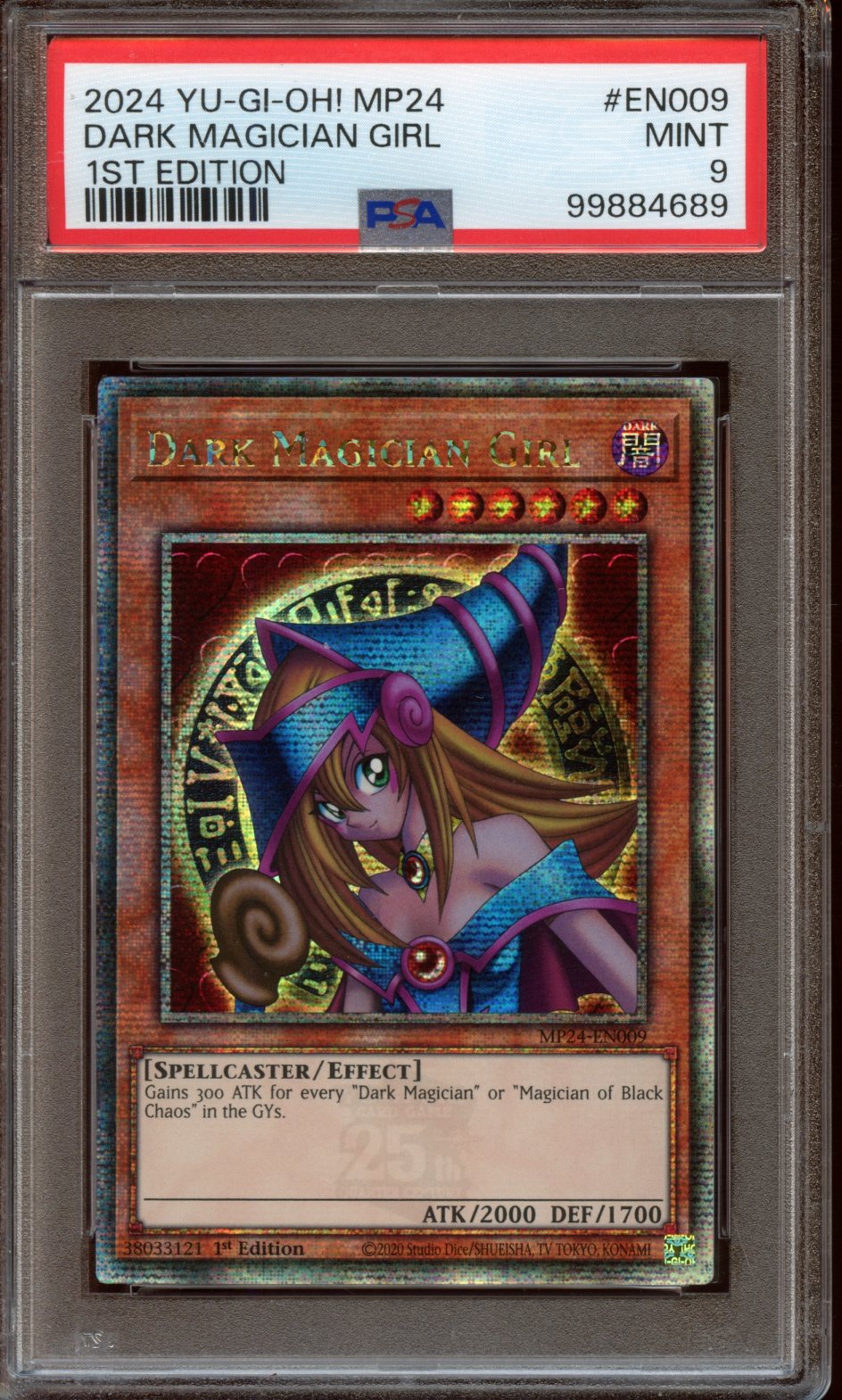 2024 Dark Magician Girl 1st ed. PSA 9