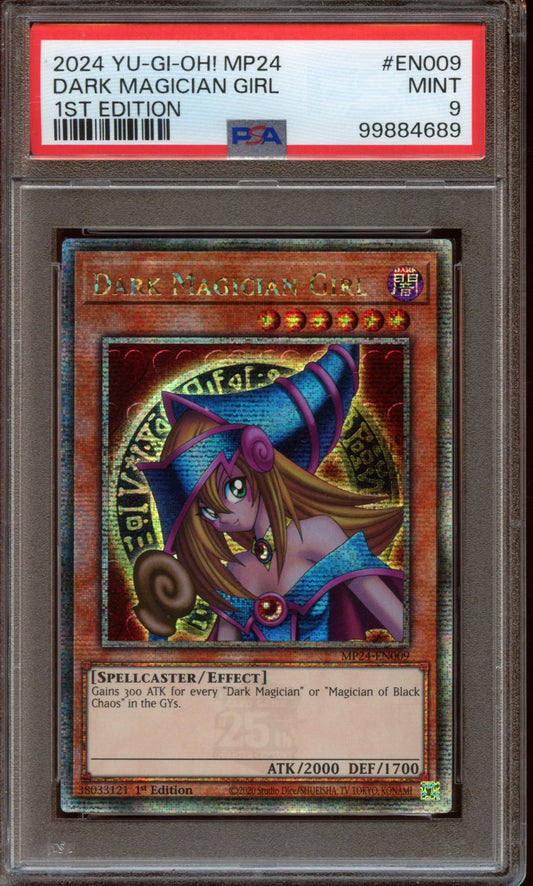 2024 Dark Magician Girl 1st ed. PSA 9