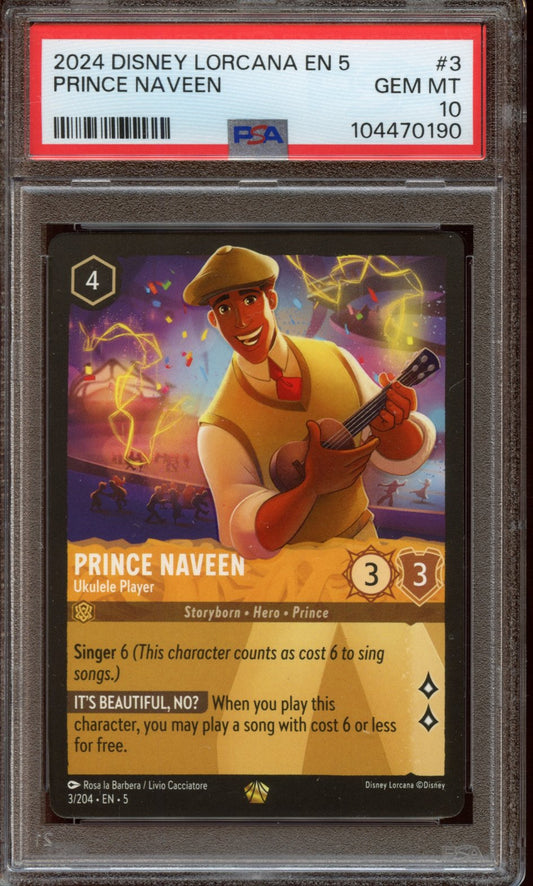 2024 Disney Lorcana EN 5 Prince Laveen PSA 10