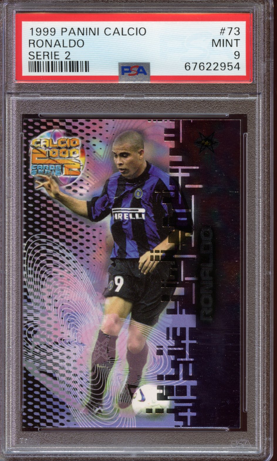 1999 Panini Calcio Ronaldo PSA 9