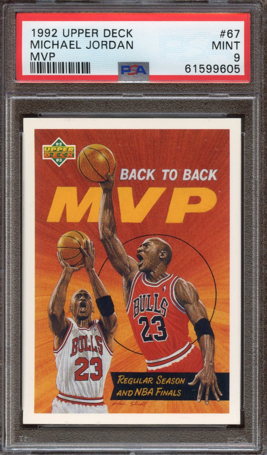 1992 Upper Deck Michael Jordan MVP PSA 9