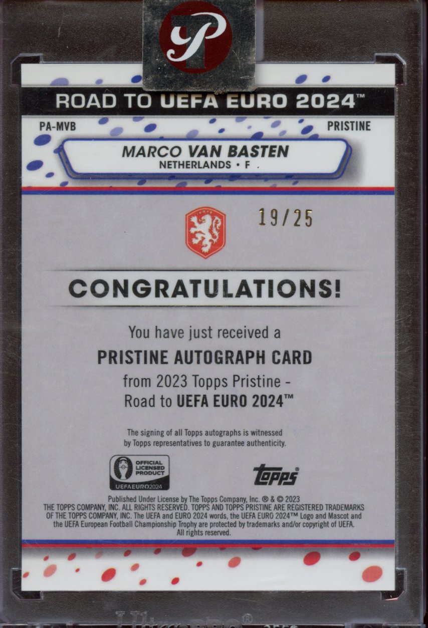 2023 Topps Pristine Marco van Basten AUTO /25