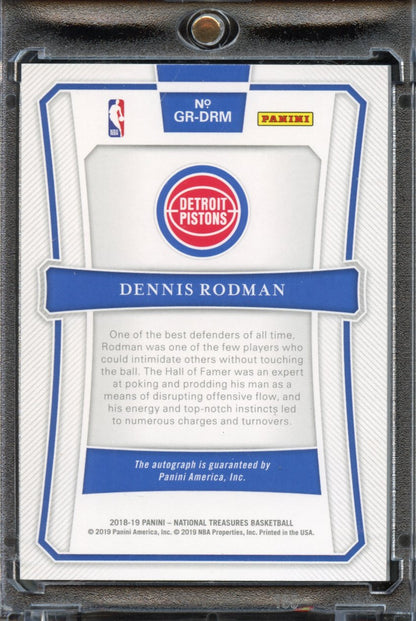 2018 Panini National Treasures Dennis Rodman AUTO /99