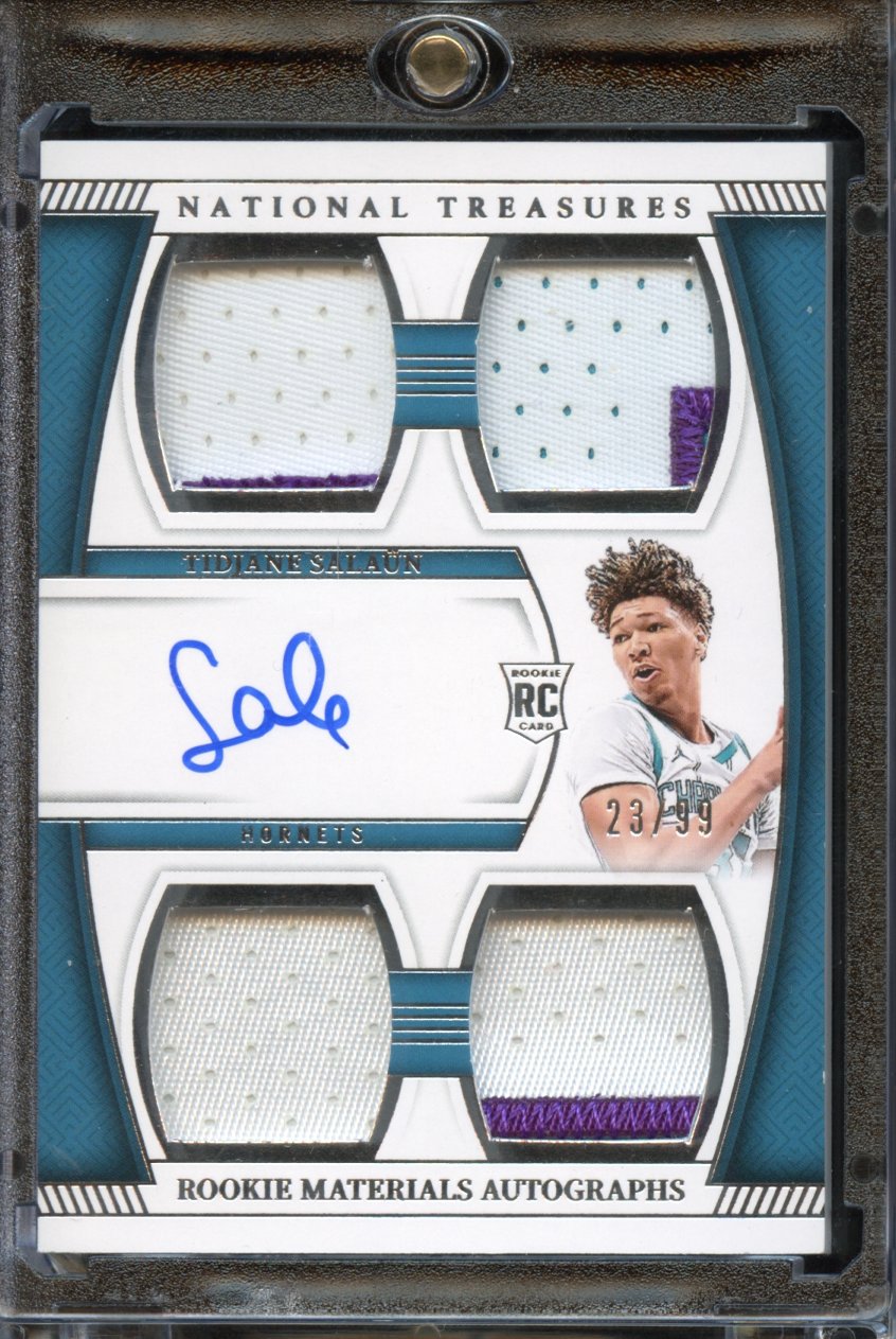 2024-25 Panini National Treasures Tidjane Salaun QUAD patch /99