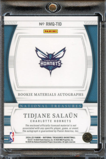 2024-25 Panini National Treasures Tidjane Salaun QUAD patch /99