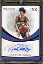 2019 Panini Immaculate Rick Barry HOF AUTO /25