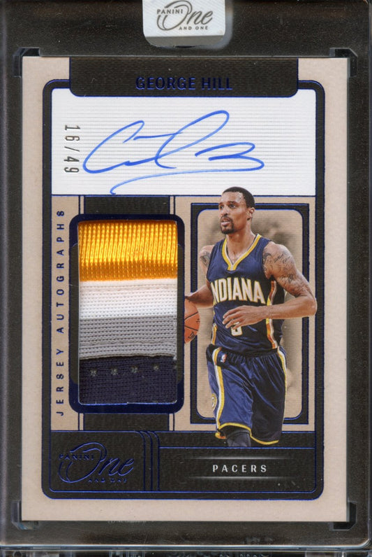 2024-25 Panini one and one George Hill AUTO PATCH /49
