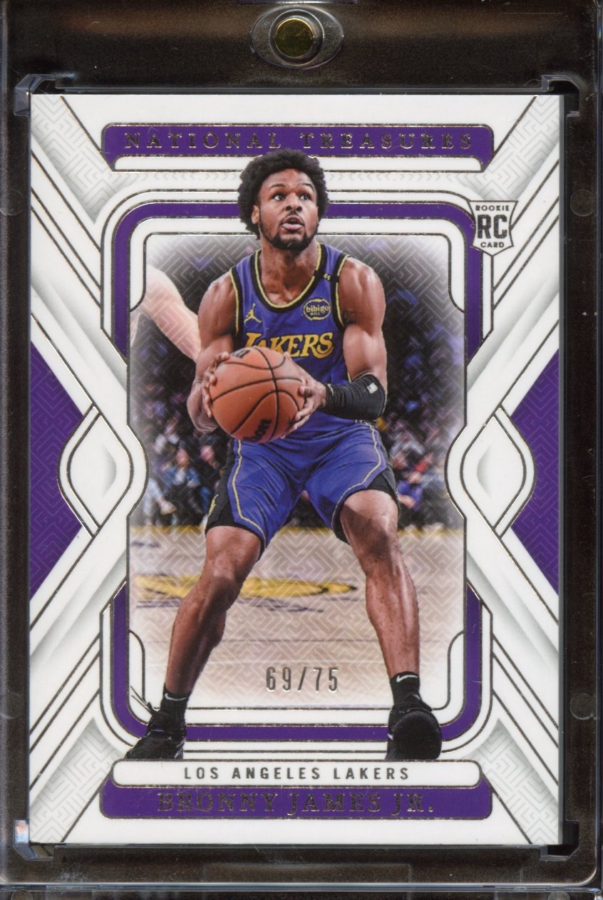 2024 Topps Finest Bronny James Jr National Treasures ROOKIE /75